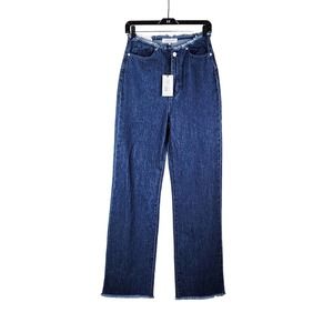NWT WeWoreWhat Frayed WB Straight Jeans 26
